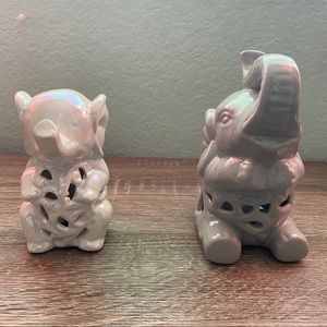 Small Elephant Ceramic Statue